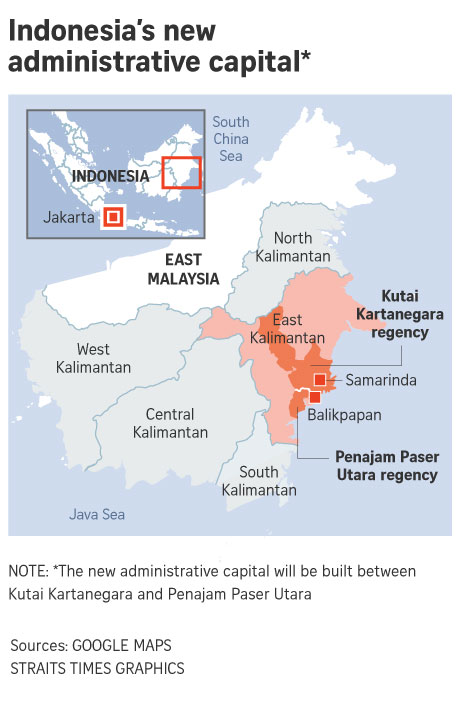 Indonesia’s new proposed administrative capital